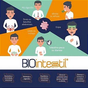 Biointestil 300mg Saúde Digestiva - 30 cápsulas