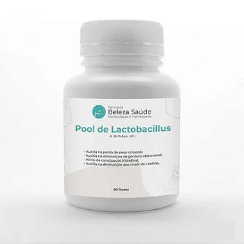 Probióticos para Emagrecer Perda Peso : Pool de Lactobacillus 6 Bilhões Ufc - 90 doses