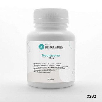 Neuravena 500mg Estimula a Memória - 90 doses