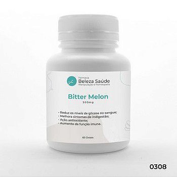 Bitter Melon ( Melão De São Caetano ) 500mg - Auxilia a reduzir os níveis de glicose no sangue - 60 doses