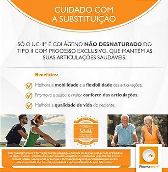Colágeno Uc II 40mg + Ácido Hialurônico 10mg - 120 doses