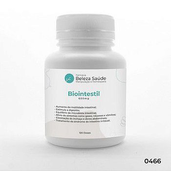 Biointestil 600mg - Saúde Digestiva - 120 doses