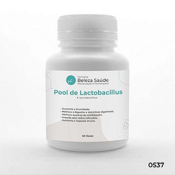 Probióticos Sistema Imunológico : Pool com 9 Lactobacillus - 60 doses