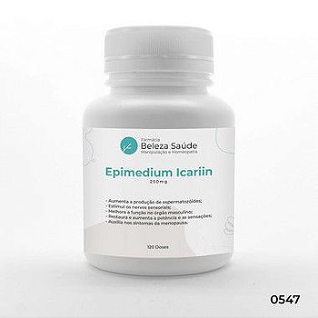 Epimedium Icariin 250mg - 120 doses