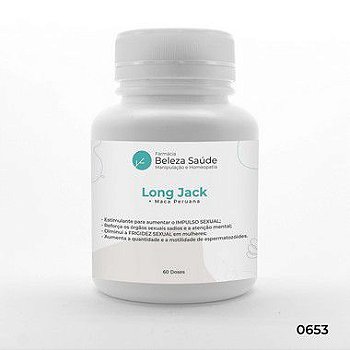 Long Jack + Maca Peruana - Mais Força e Disposição - 60 doses