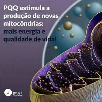 PQQ 20mg Prevenção de Cabelos Brancos - 120 Cápsulas