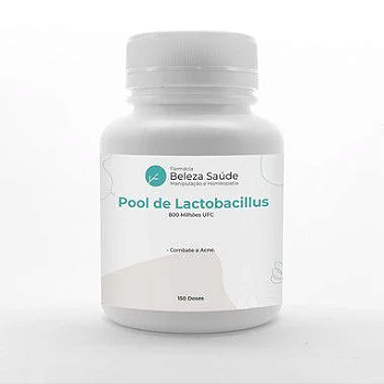 Probióticos Controle da Acne - Pool de Lactobacillus - 60 Cápsulas