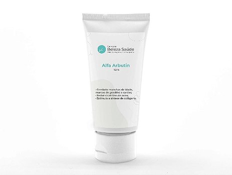 Alfa Arbutin 12% - Manchas de Idade, Gravidez e Sardas - 100g
