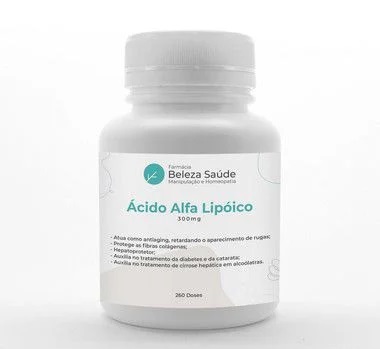 Ácido Alfa Lipóico 300mg - 260 doses