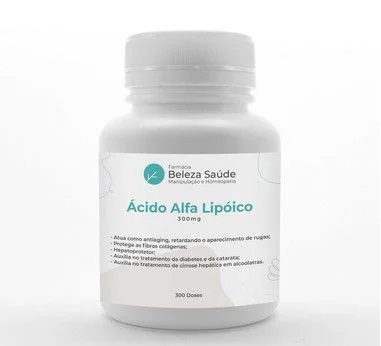 Ácido Alfa Lipóico 300mg - 300 doses