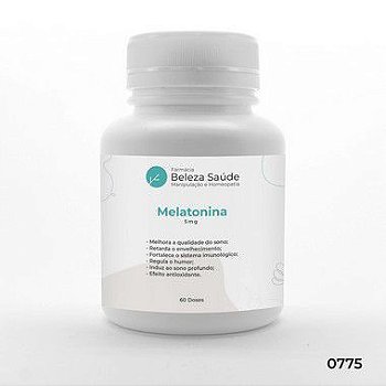 Melatonina 5mg para ter um bom sono - 60 doses