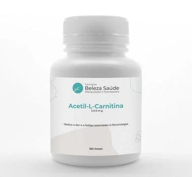 Acetil-L-Carnitina 500mg - 120 Cápsulas - Reduz a Fadiga
