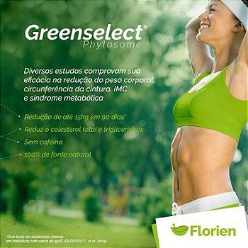 Greenselect Phytosome 120mg : Termogênico Modulador Corporal - 180 doses