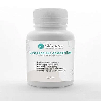 Lactobacillus Acidophilus Probiótico Para Flora Intestinal - 150 doses