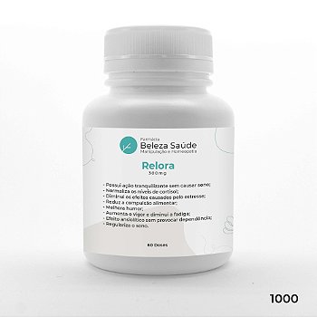 Relora 300mg - Controla a Ansiedade e Compulsão Alimentar - 60 doses