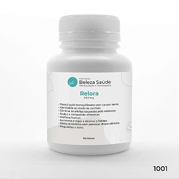 Relora 300mg - Controla a Ansiedade e Compulsão Alimentar - 90 doses