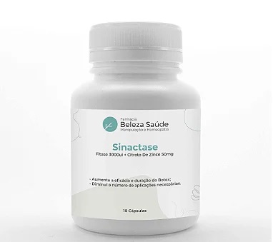 Sinactase ( Fitase ) 3000ui + Citrato De Zinco 50mg 10 Caps
