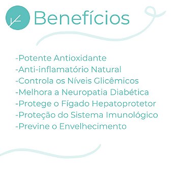 Ácido R Alfa Lipóico 300mg : Antioxidante Universal 60 Caps