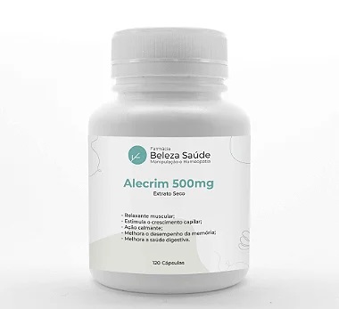 Alecrim 500mg : Extrato Seco 120 Cápsulas