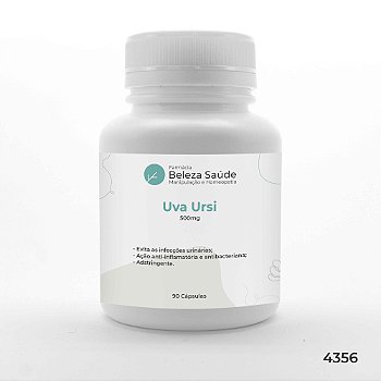 Uva Ursi 500mg : 90 Cápsulas