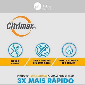 Citrimax + Lactob Gasseri : Probiótico Controle da Fome - 60 doses