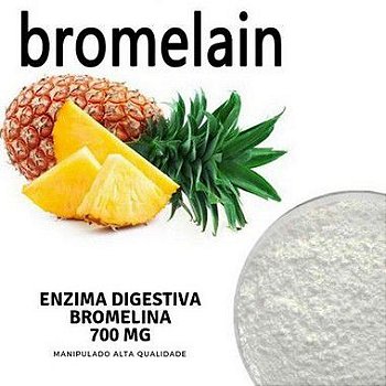 Bromelina 750mg Saúde Física e Sistema Digestivo - 180 doses