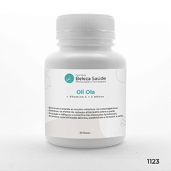 Oli Ola + Vitamina C + 2 Ativos - Combate Melasma e Manchas - 30 doses