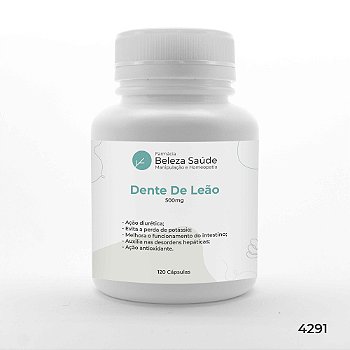 Dente De Leão 500mg : 120 Cápsulas
