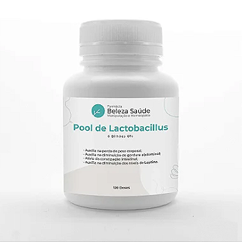 Pool De Lactobacillus Emagrecedor 6 Bilhões Ufc - 120 doses
