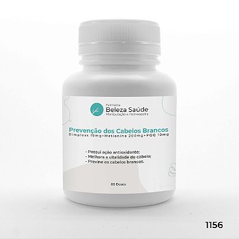 Cápsulas para Prevenção dos Cabelos Brancos ou Grisalhos - 60 doses