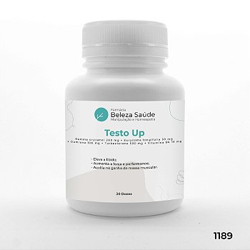 Testo Up : Composto que Eleva Testosterona - 30 doses