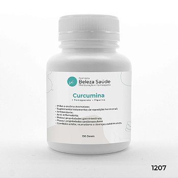 Curcumina + Pomegranate + Piperina - Anti Aromatase - 150 doses