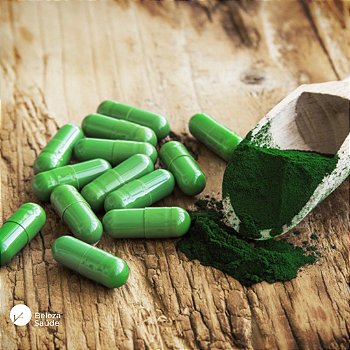 Spirulina ( Havaiana ) 530mg : 200 Cápsulas Veganas