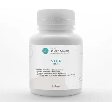 5 HTP 100mg Stress, Ansiedade, Tensão, Insônia - 120 doses