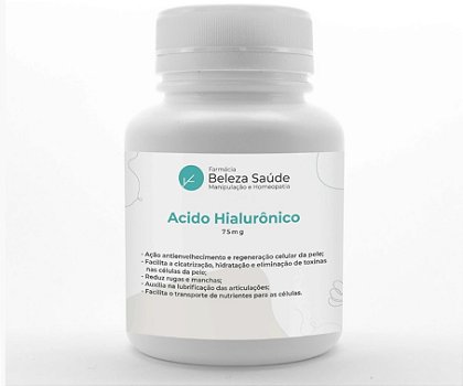 Acido Hialurônico 75mg - Rugas e Linhas de Expressão - 120 doses