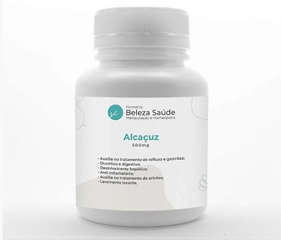 Alcaçuz 500mg Proteção do Sistema Digestivo - 200 doses