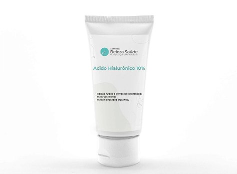 Acido Hialurônico 10% Sérum para Rugas e Linhas de Expressão - 50ml