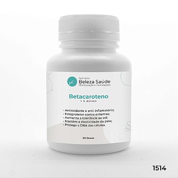 Betacaroteno + 5 Ativos - Protetor Solar - 90 doses