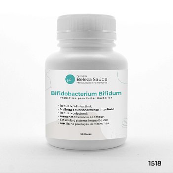 Bifidobacterium Bifidum - Probiótico para Evitar Bactérias - 90 doses