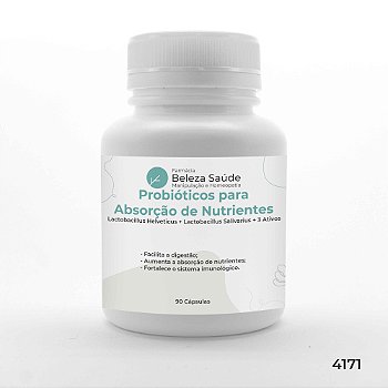 Probióticos Absorção Nutrientes / Enzimas Digestivas 90 Caps