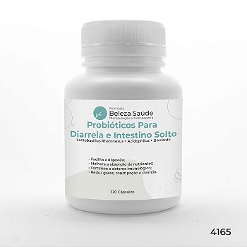 Probióticos Para Diarreia / Intestino Solto : 120 Cápsulas