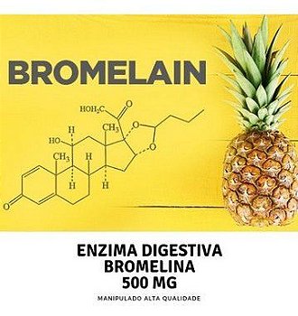 Bromelina 500mg Saúde do Sistema Digestivo - 200 doses