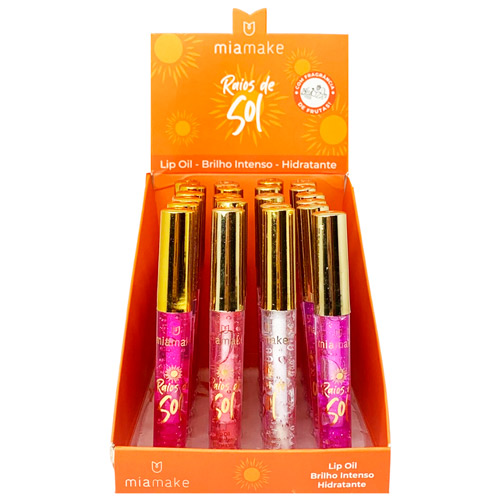 Lip Oil Raios de Sol Mia Make 364 - Box c/ 24 unid