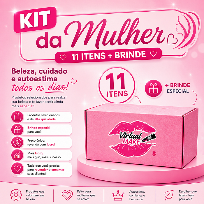 Kit da Mulher - 11 Itens + Brinde