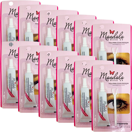 Cola para Cílios Postiços Mandala JS-001/JS002 - Box C/ 12 Unid