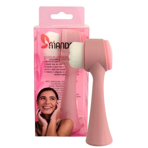 Escova de Limpeza Facial Massageadora 2 em 1 Mandala MM5540