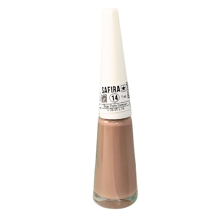 Esmalte Bege Nude Cremoso N° 14 Safira