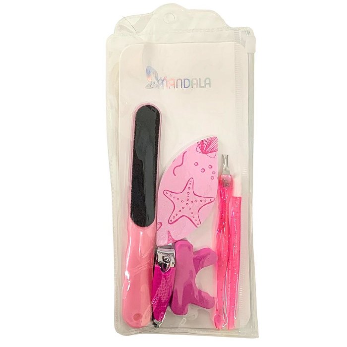 Kit Manicure com 06 peças Mandala MM4018
