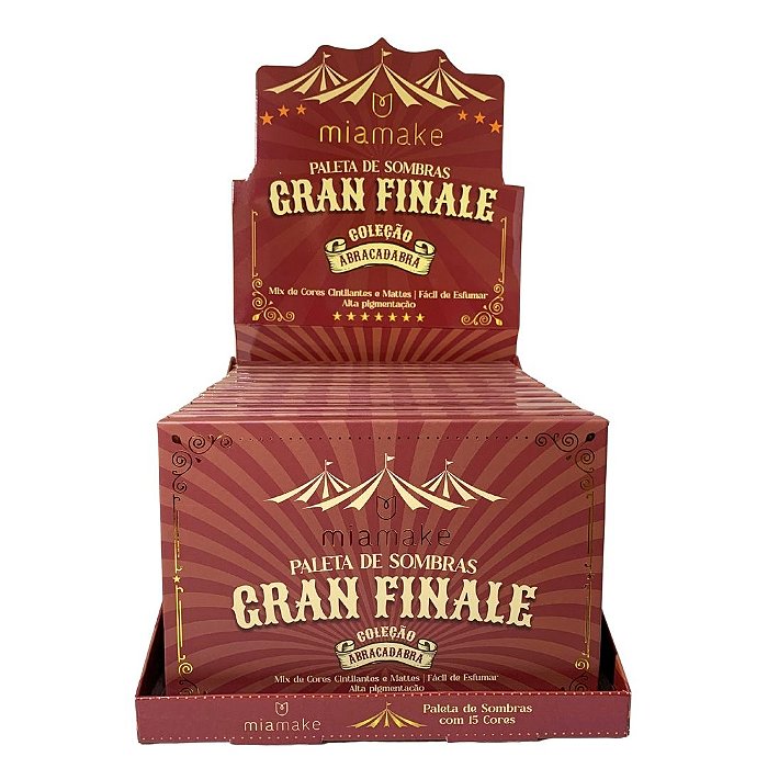 Paleta de Sombras Gran Finale 549 Mia Make - Box c/ 12 unid