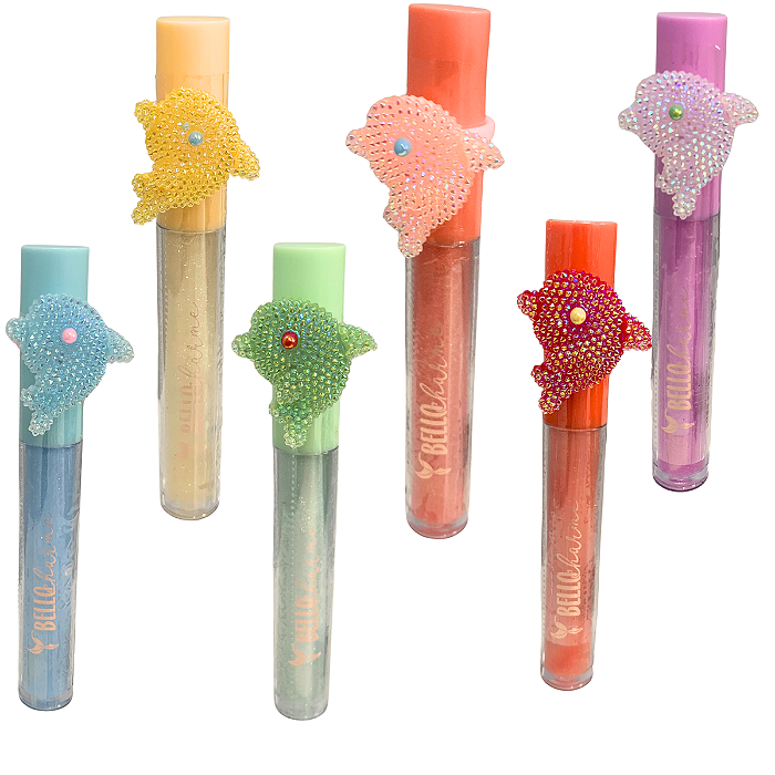 Lip Gloss Mimos Make Golfinho Bello Charme BC65 - Kit c/ 06 Unid